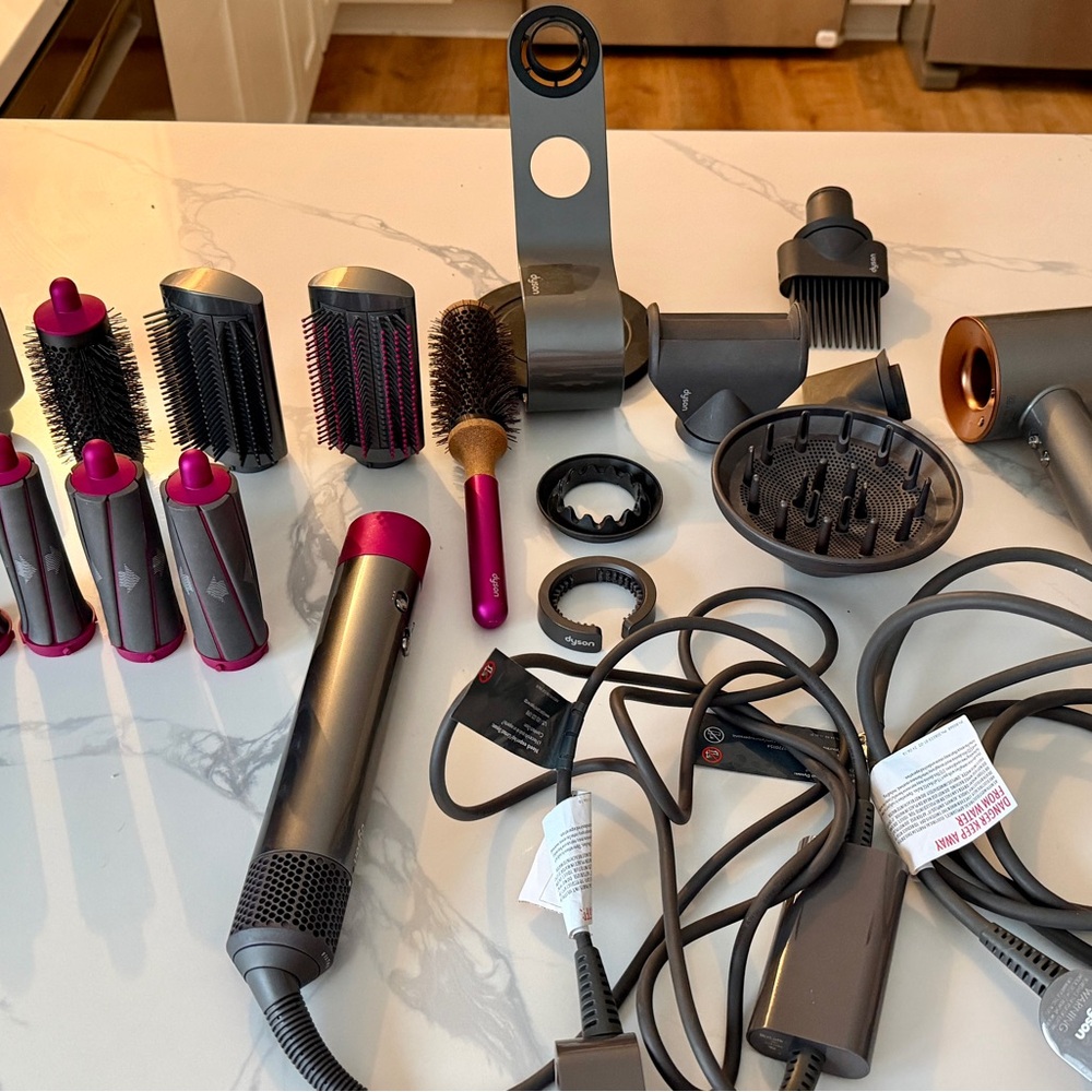 Dyson air wrap origin and Dyson Supersonic Origin hair tools